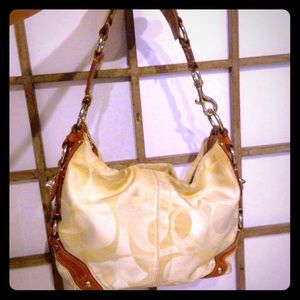 Coach Optic Print Carly Shoulder Bag