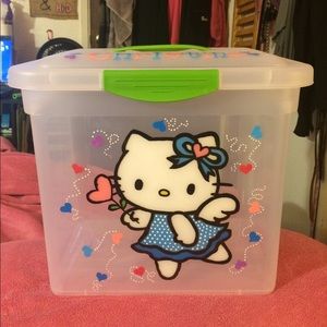 Hello Kitty Angel Hand Painted Large Container