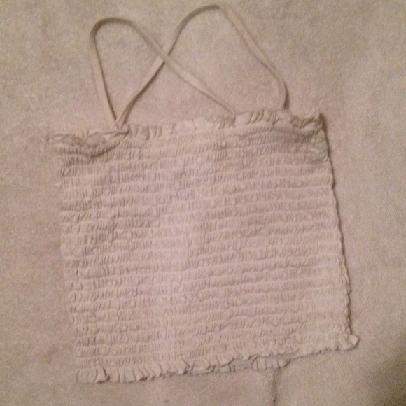 brandy Melville cropped criss cross tank top