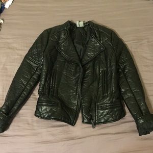 Black H&M leather jacket