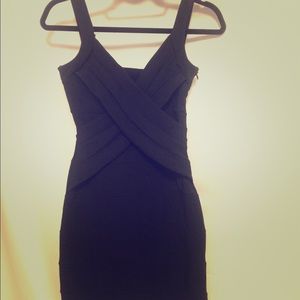 Black spandex dress
