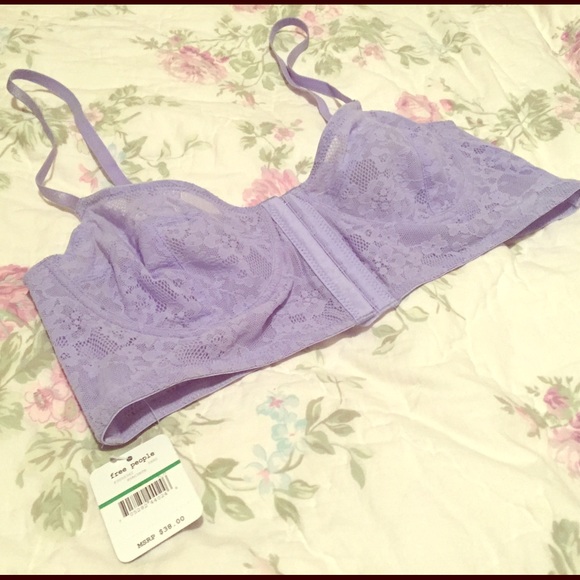 SALE Lavender Lilac Free People Balcony Corset Bra