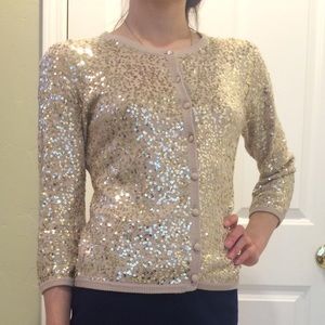 Sanctuary gold sequin cardigan