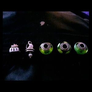 Authentic Pandora charm beads, 925 silver and 14kg