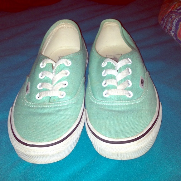 Mint Vans Shoes