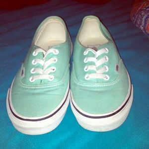 Mint Vans Shoes