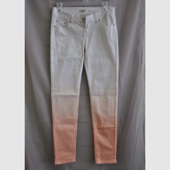 HP π OmbrΓ© coral skinny jeans β‘οΈ NWOT - Picture 2 of 3