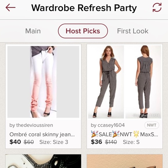 HP π OmbrΓ© coral skinny jeans β‘οΈ NWOT - Picture 3 of 3