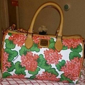 Dooney and Bourke cotton floral satchel...NWOT