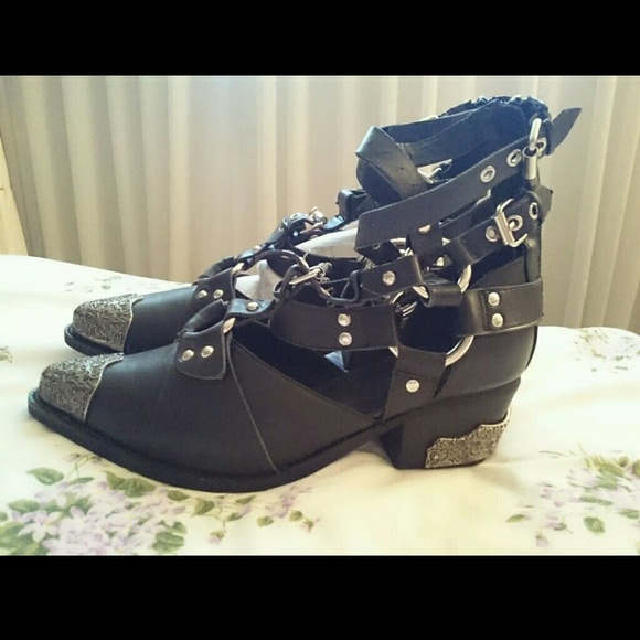 Jeffrey Campbell Temeku Ankle Boots Size 10