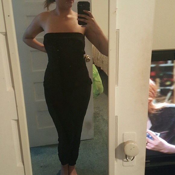 strapless jumpsuit