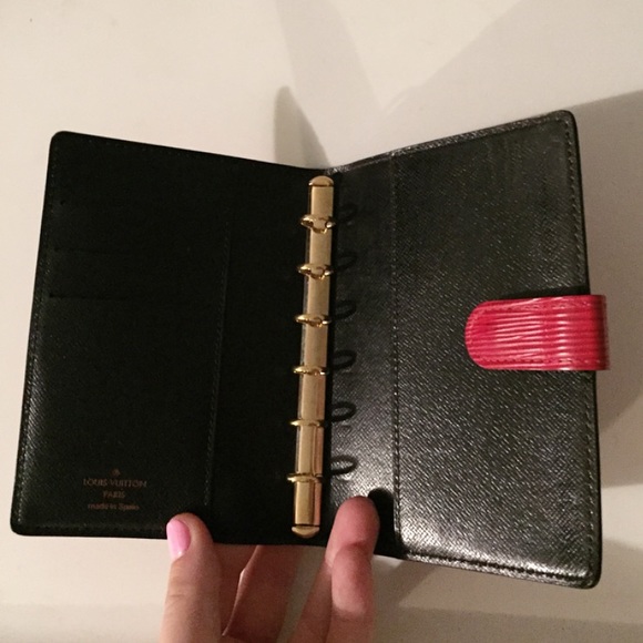 Louis Vuitton Red Epi Agenda Cover