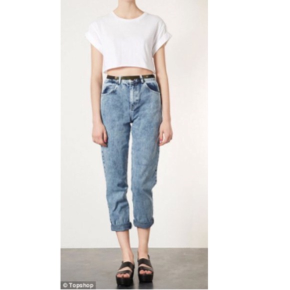 Topshop Denim - Topshop moto high waisted mom denim jeans size 30
