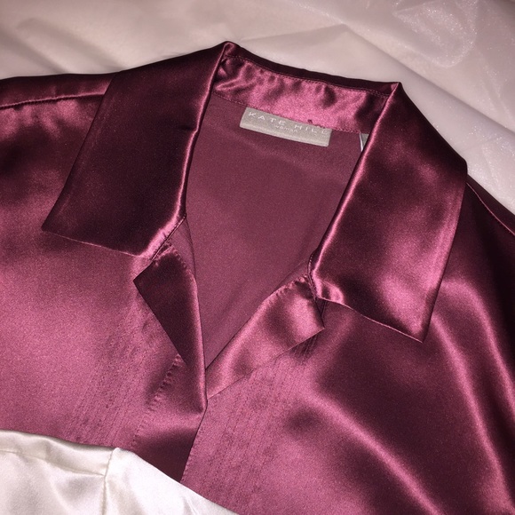 RASPBERRY - Kate Hill 100% silk blouse