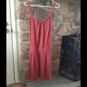 Mossimo Supply Co salmon colored drop waist dress.