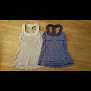 SOLD Two Lululemon scoop neck tanks WAFS