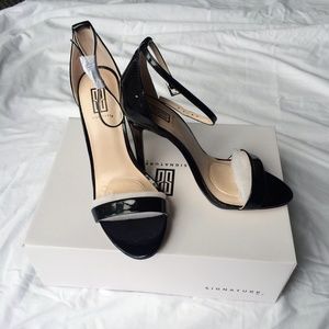 Black ankle strap sandals