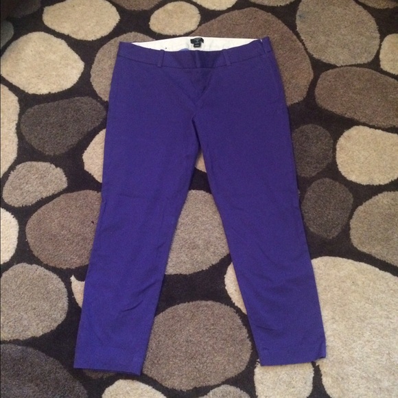 Purple J.Crew City Fit Pants
