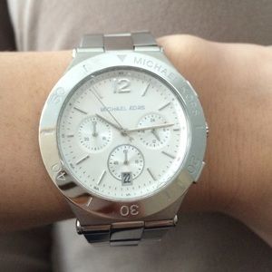 Michael Kors Wyatt Silver Watch