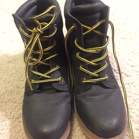 Faux leather boots!