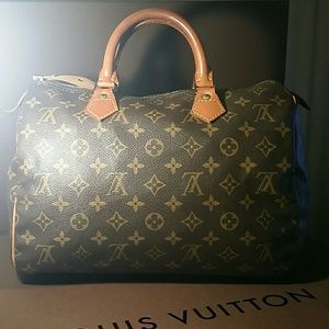 100% Authentic Louis Vuitton 30 Speedy
