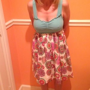 Anthropologie Short Colorful Dress