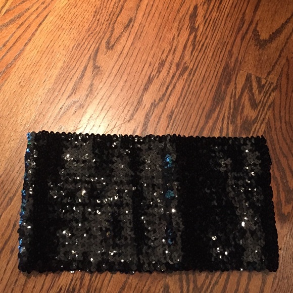 Sequin black bandeau