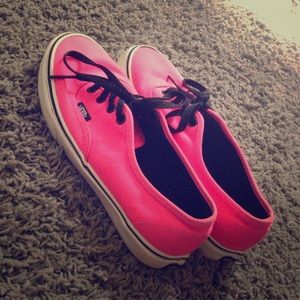 Pink & black vans