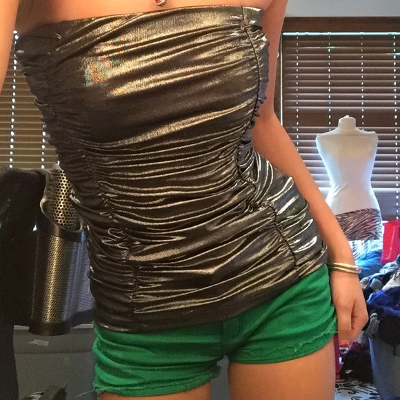 Striking silver shirt