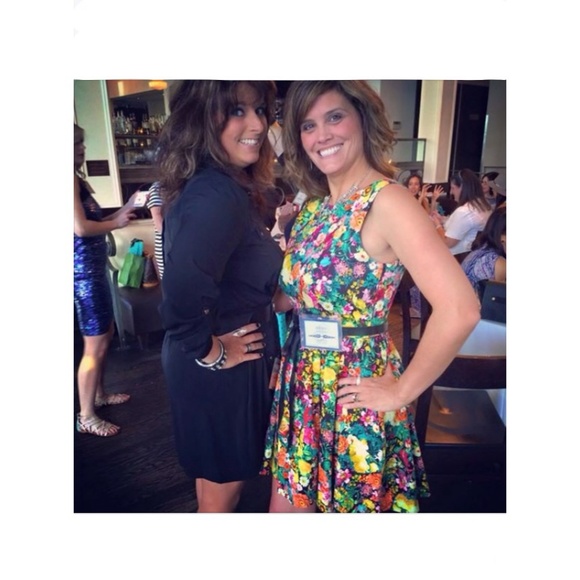 Zara Pleated Floral Open Back Dress - Picture 3 of 3