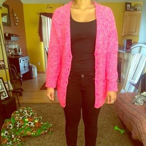 Pink bulky sweater