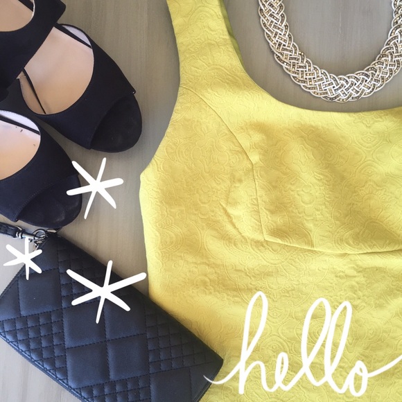 Vintage Yellow Anthropologie Dress