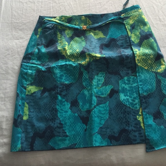 Versace Multicolor snake print Versace skirt