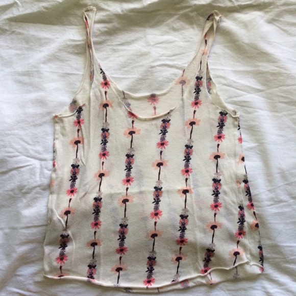 UO Flower sheer tank