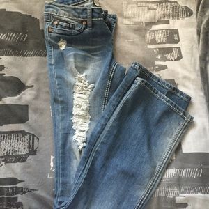 Flared Distressed jeans