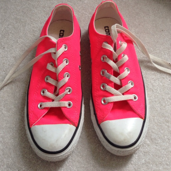 Hot Pink Low-Top Converse