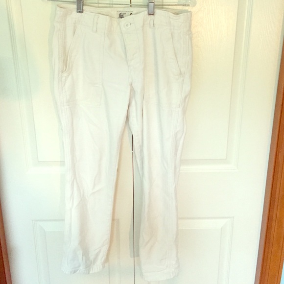 White cargo pants