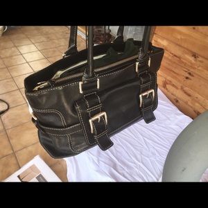 Michael Kors black leather purse