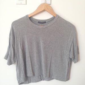 Crop grey Brandy Melville shirt