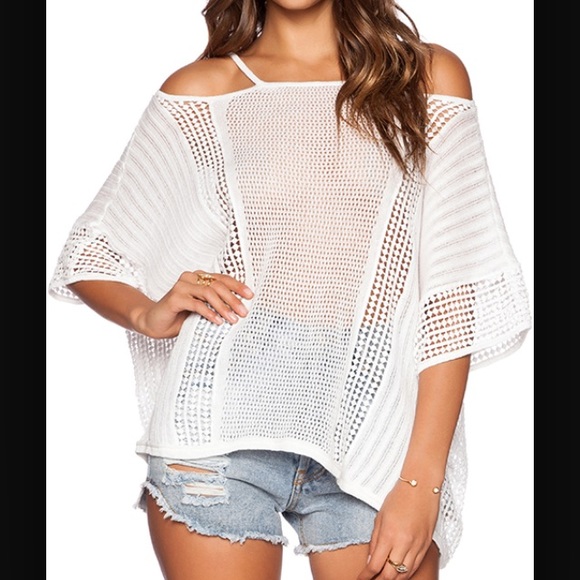 Free People Echo summer sweater in ivory