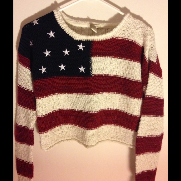 Forever 21 Limited Edition American Flag Sweater