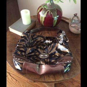 Kathy Van Zeeland Tiger Handbag Like New 👜 🎉