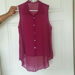 Purple Sheer forever 21 blouse