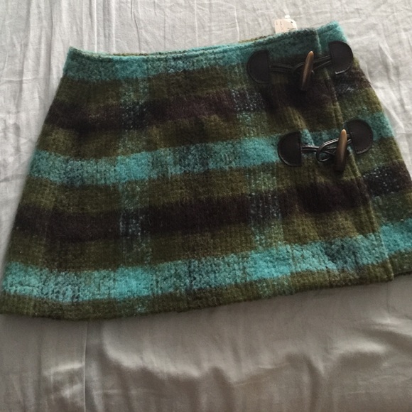 Moschino wool and Mohair teal, Army green & brown - Picture 3 of 4