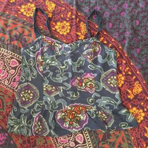 Floral abstract tank