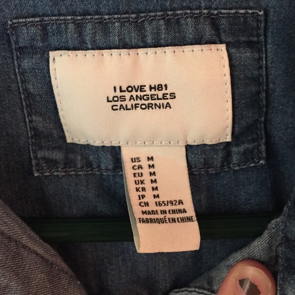 Denim button up - Picture 3 of 3