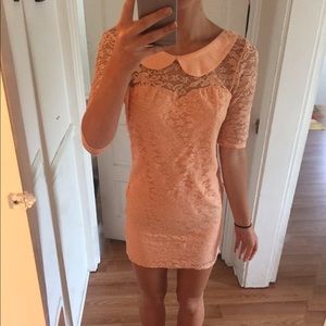 Peach colored summer dress