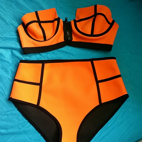 High waist bathing suit
