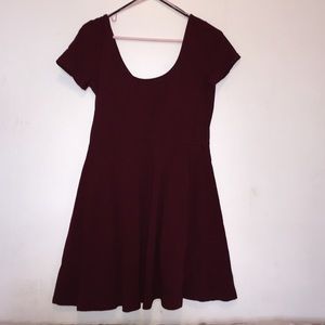 Maroon short dress