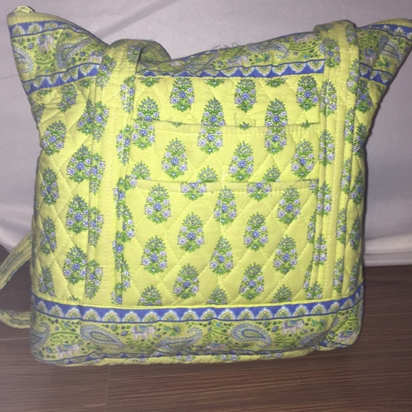 Blue and green elephant paisley Vera Bradley bag